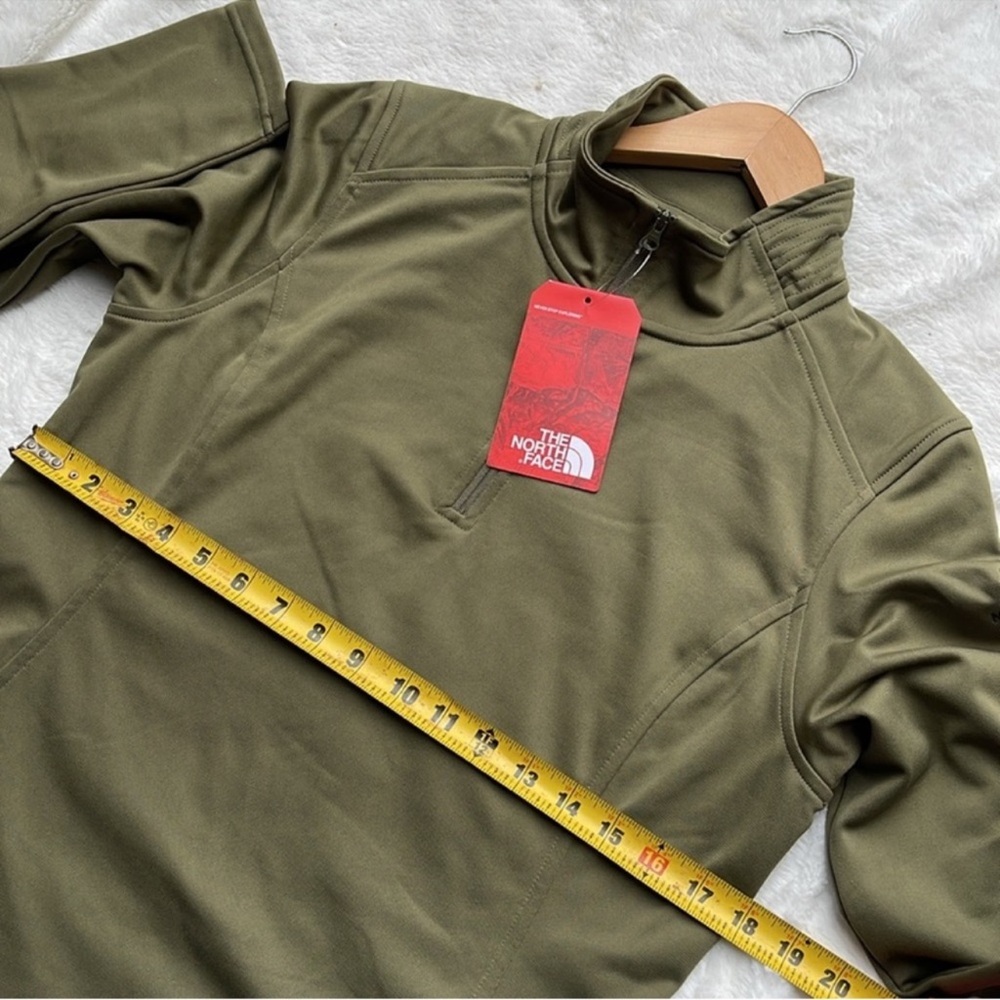 The North Face tech Olive Green Women's Quarter-Zip Top - Picture 14 of 14